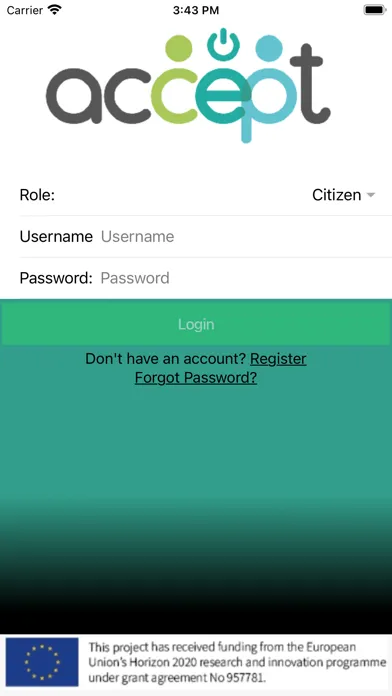 CitizenApp - Accept Screenshots