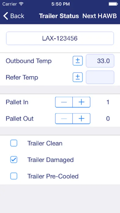 Capturas de pantalla de CFI QC & HAWB Reader