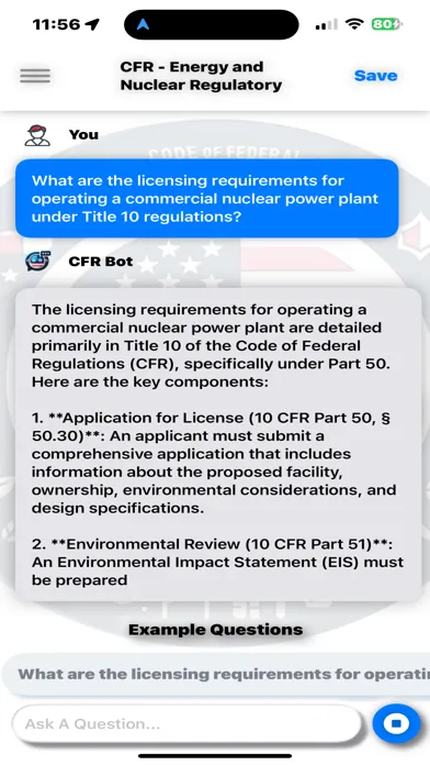 CFR AI - Title 10 Screenshots