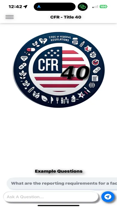 Tangkapan skrin CFR AI - Title 40