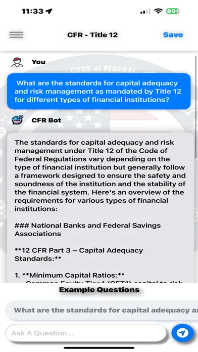 CFR AI - Title 12 Screenshots