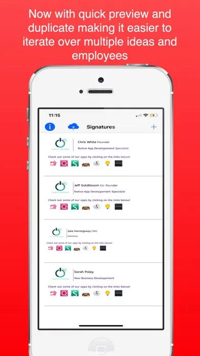 Screenshot di Email Signature Pro