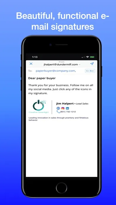 Screenshot di Email Signature Pro