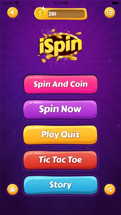 Tangkapan layar iSpin - Daily Spin & Coin