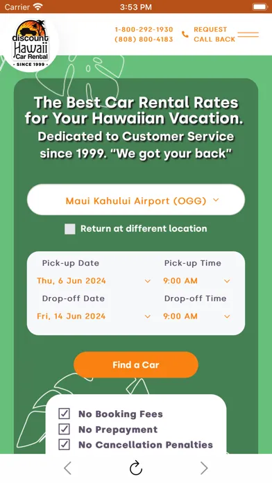 Discount Hawaii Car Rental Screenshots