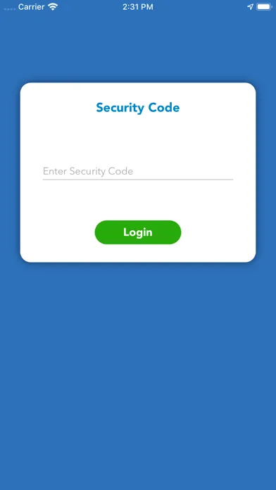 Capturas de tela do Campus Security App