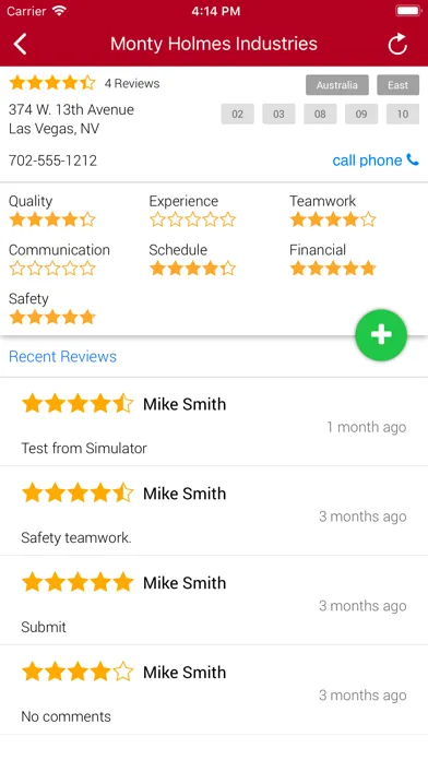 CMiC Subcontractor Rating سکرین شاٹس
