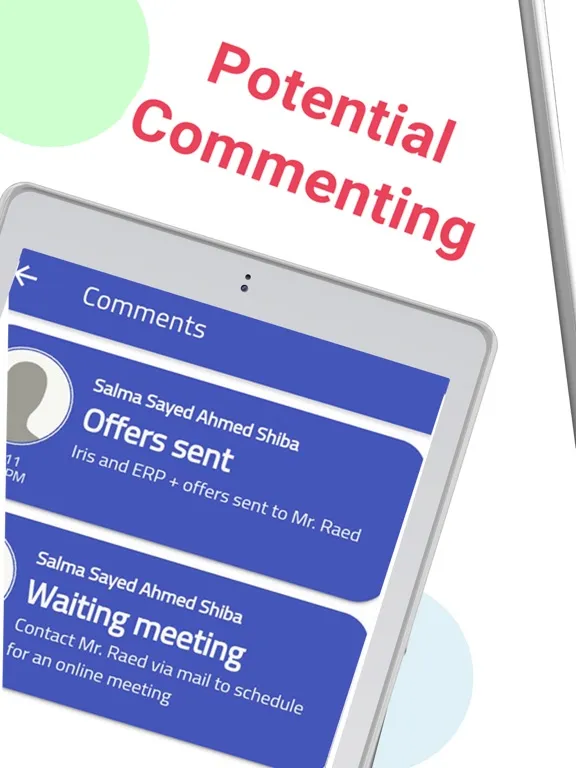 Capturas de pantalla de CRM ERP+ iPad 