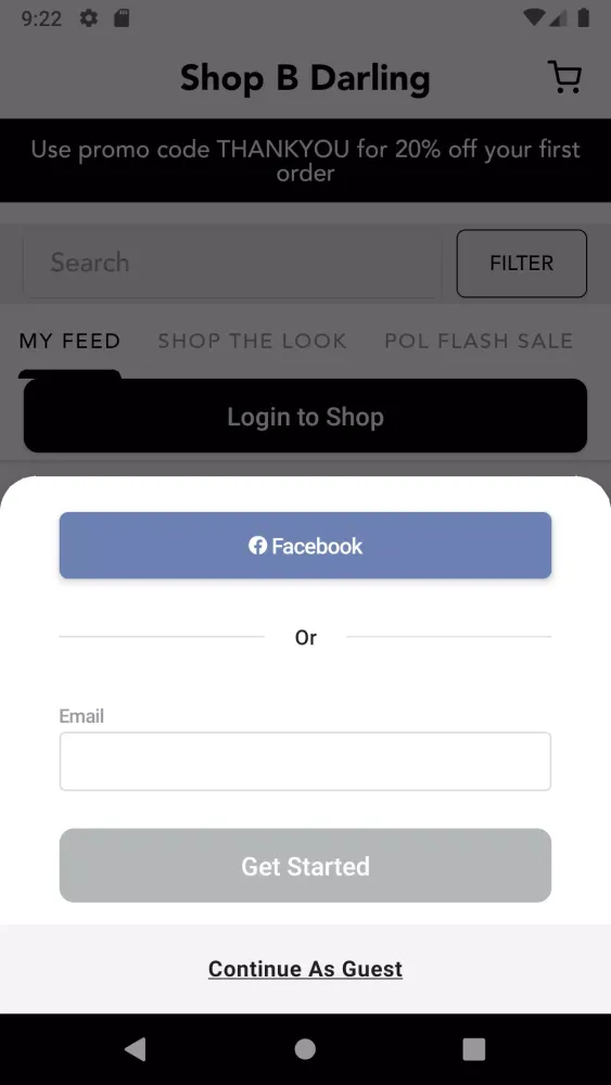 Shop B Darling سکرین شاٹس