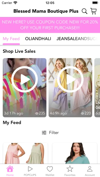 Capturas de tela do Blessed Mama Boutique Plus