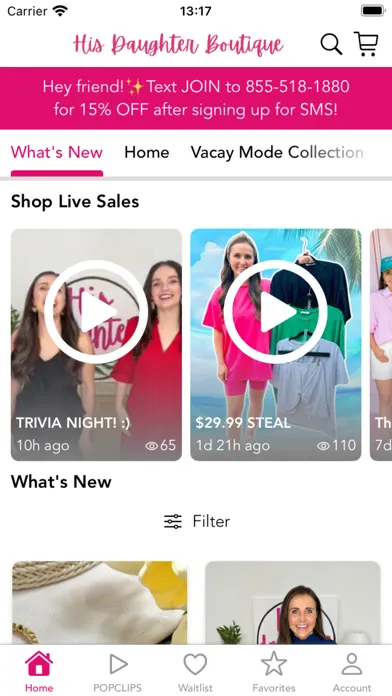 Capturas de tela do His Daughter Boutique