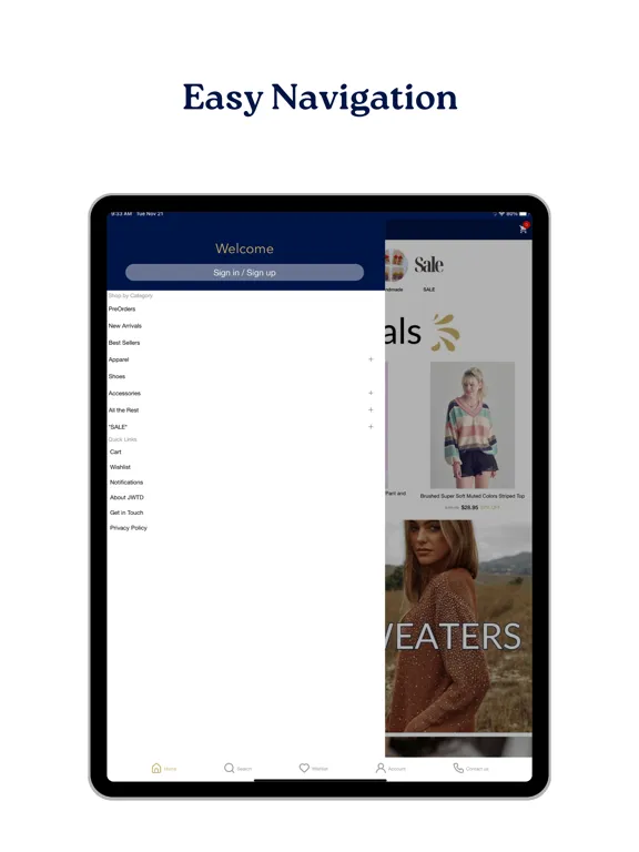 Just Wear the Dress Boutique iPad 应用截图
