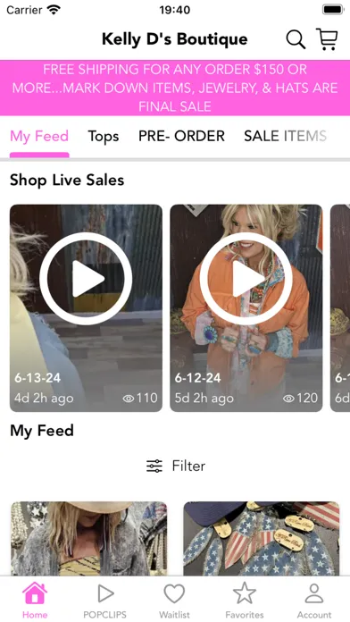 Capturas de tela do Kelly D's Boutique