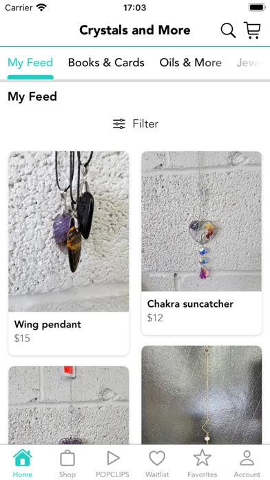 Tangkapan layar Crystals and More