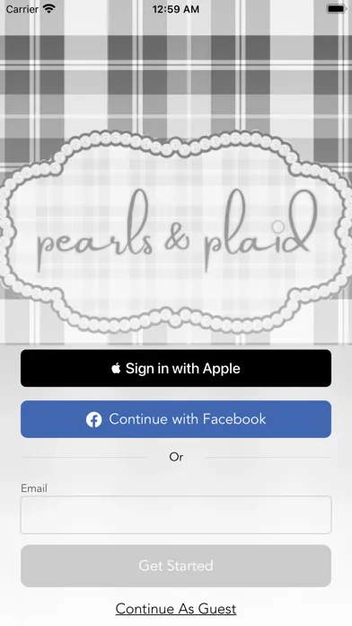 Ảnh chụp màn hình của pearls & plaid co.