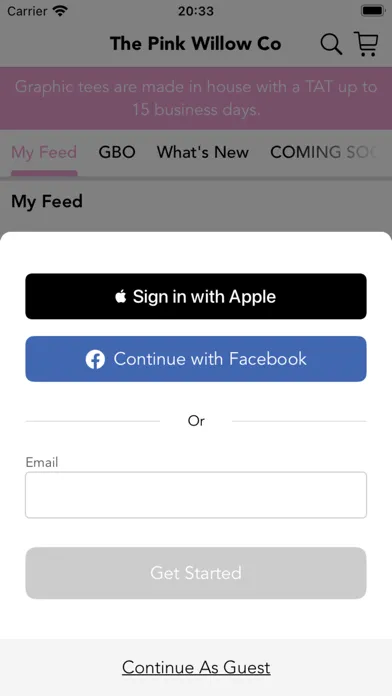 ภาพหน้าจอของ The Pink Willow Co