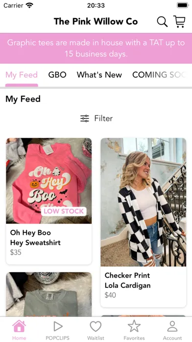ภาพหน้าจอของ The Pink Willow Co