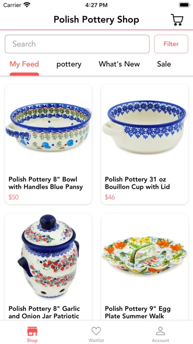 Zrzuty ekranu Polish Pottery Shop