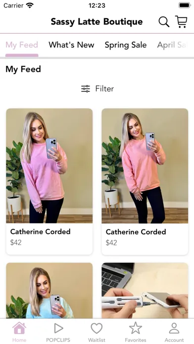 Sassy Latte Boutique Ekran Görüntüleri