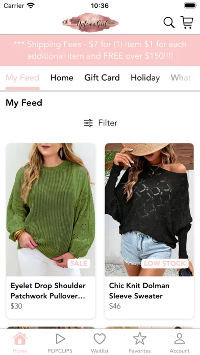 Ảnh chụp màn hình của Uptown Girl Boutique