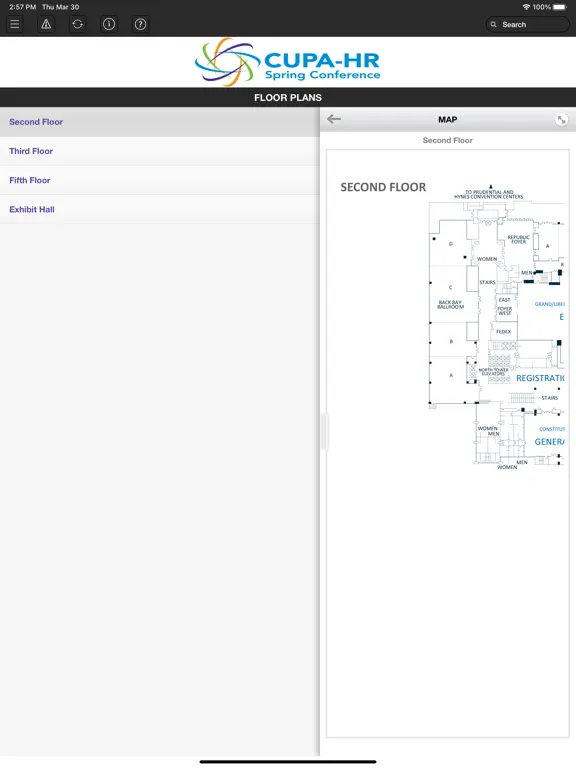 CUPA-HR Conferences iPad 應用截圖