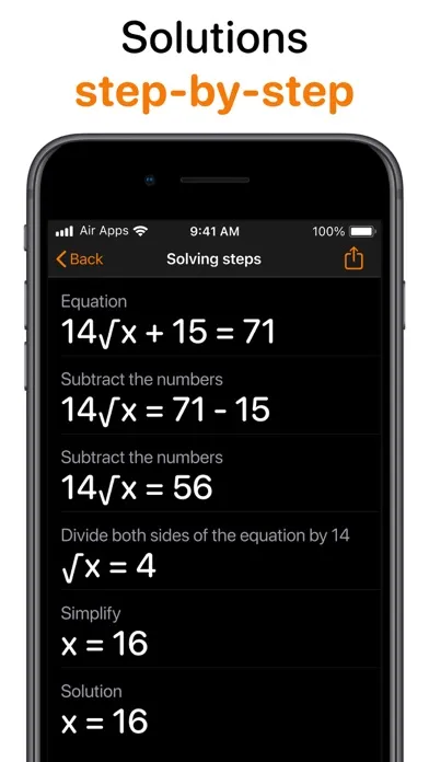Capturas de tela do Calculator Air: AI Math Solver