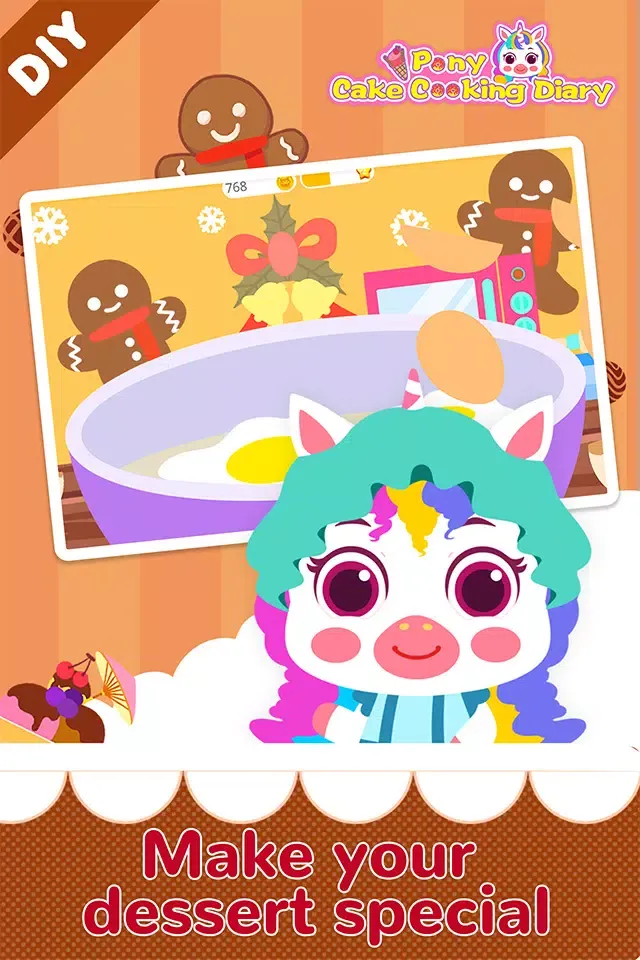 Pony Cake Cooking Diary-Dessert Cooking Game Screenshots