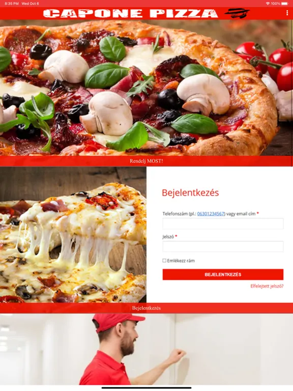 Capone Pizza iPad  স্ক্রিনশট