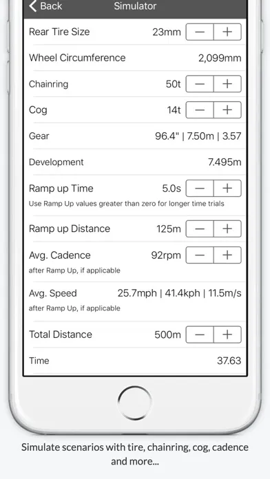 Track Cycling Stopwatch Screenshots