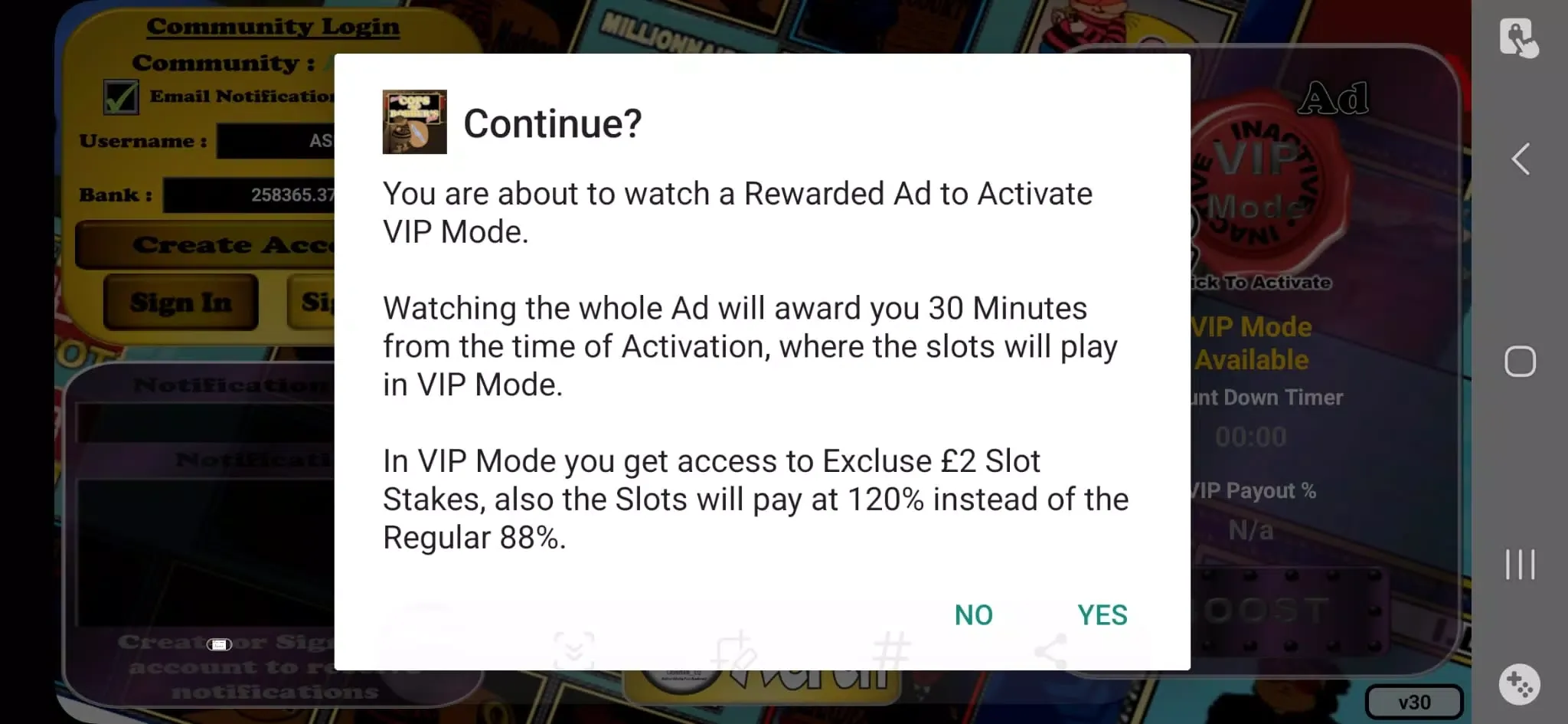 Club Cops N Robbers Slot Screenshots