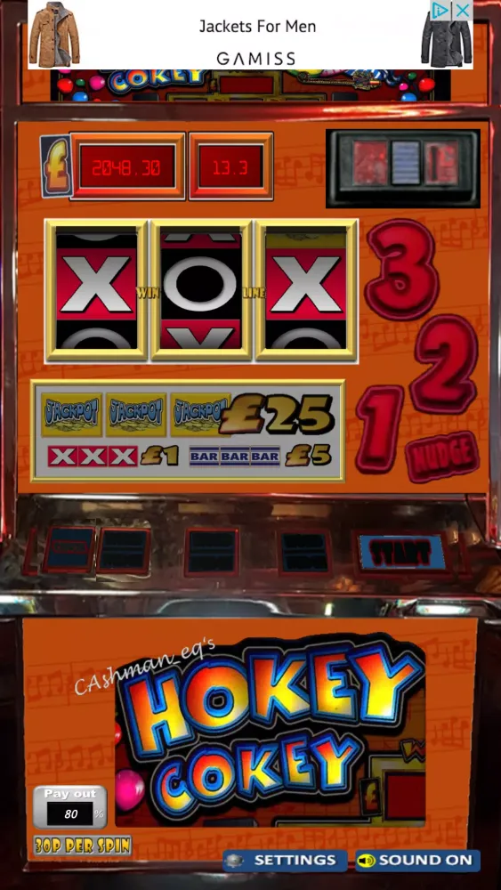 Captures d'écran de Hokey Cokey UK Slot Machine