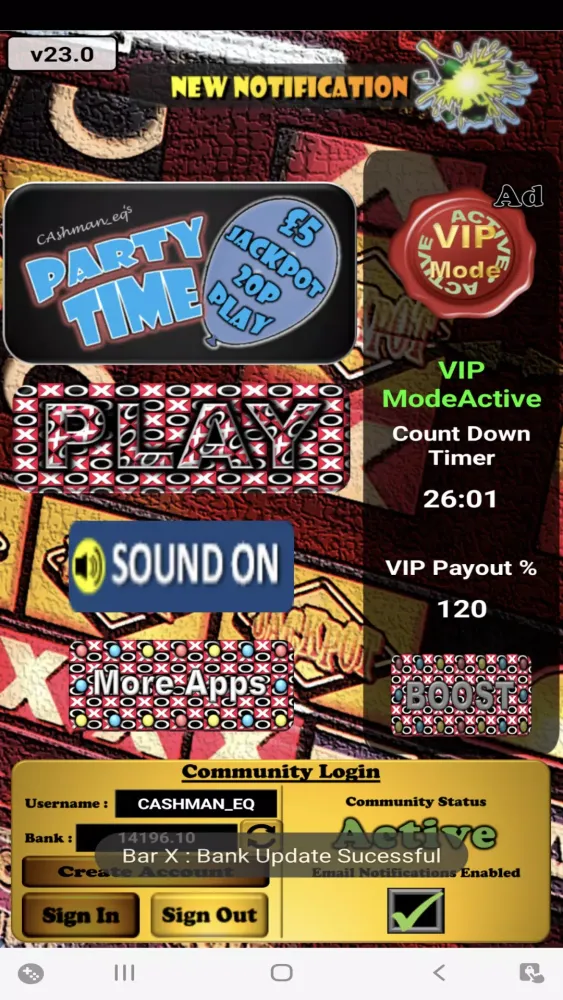 Screenshot di PartyTime Arena UK Slot