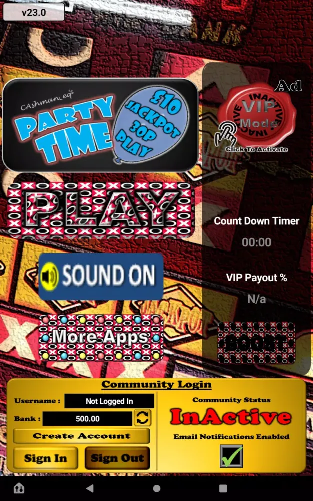 Screenshot di PartyTime Arena UK Slot
