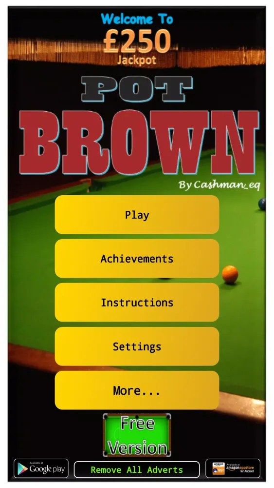 Tangkapan layar Pot Brown