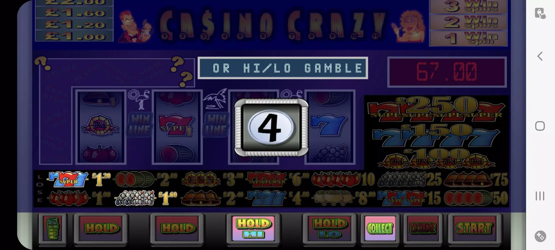 CASINOCRAZY Club Fruit Machine Ekran Görüntüleri