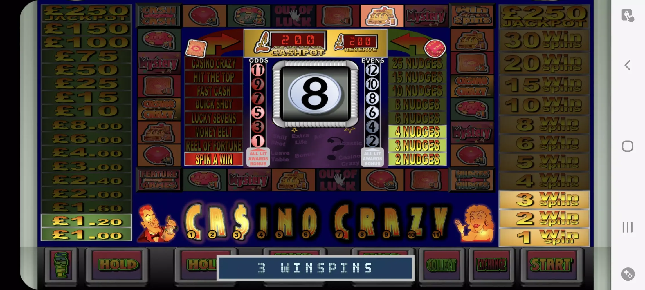 CASINOCRAZY Club Fruit Machine Ekran Görüntüleri