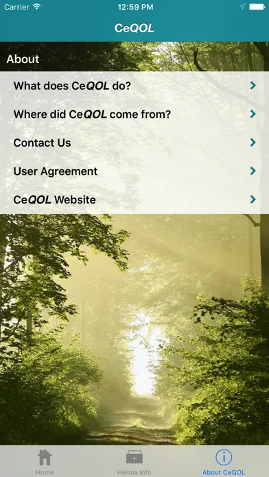 Screenshot di CeQOL – Inguinal Hernia