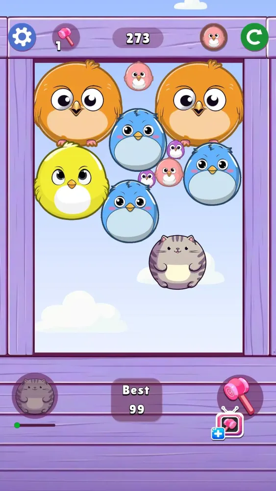 Capturas de tela do Melon Birds Throw