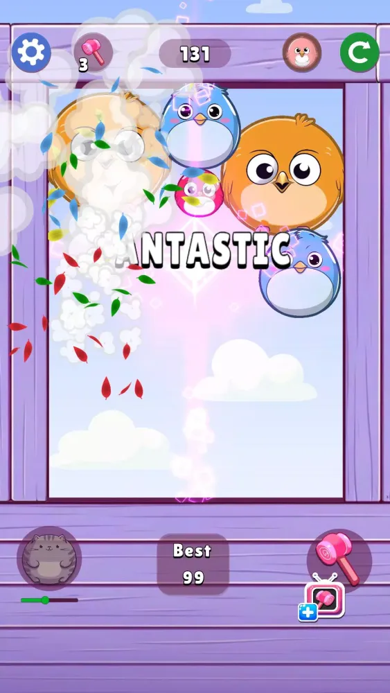 Capturas de tela do Melon Birds Throw