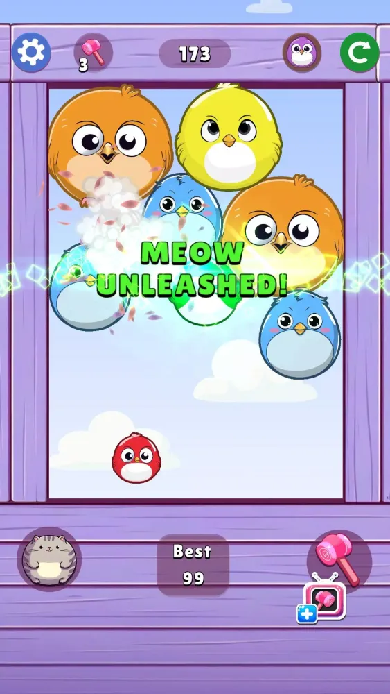 Capturas de tela do Melon Birds Throw