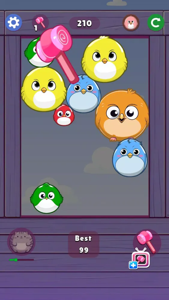 Capturas de tela do Melon Birds Throw