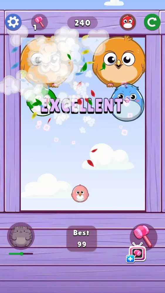 Capturas de tela do Melon Birds Throw