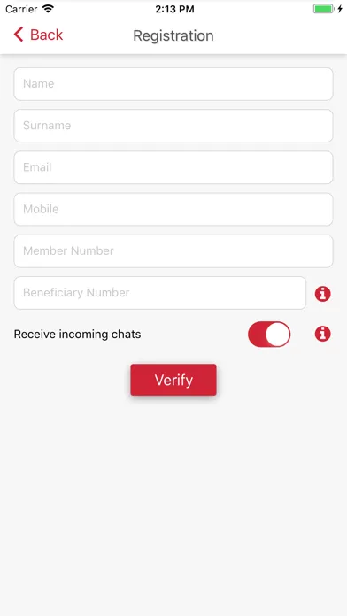 AECI Chat Screenshots