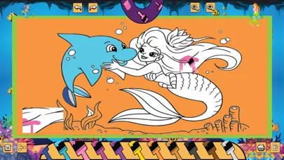 Mermaid Coloring Page应用截图