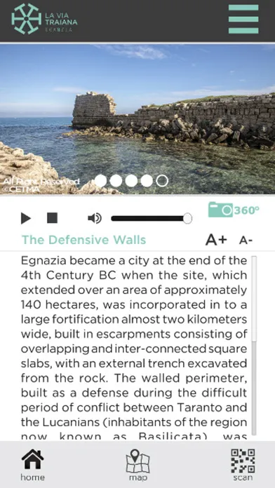 Zrzuty ekranu Egnazia Audioguide