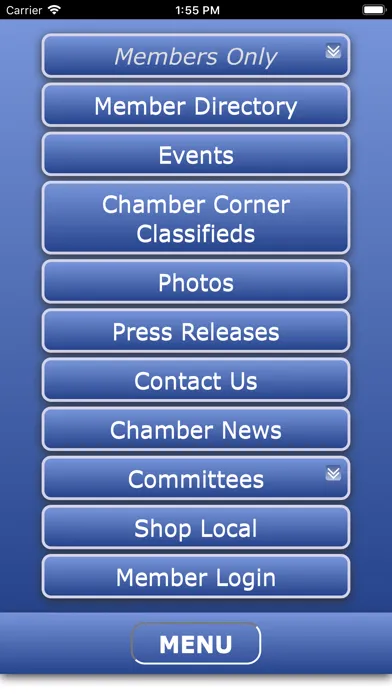 Tangkapan layar Marion Area Chamber App