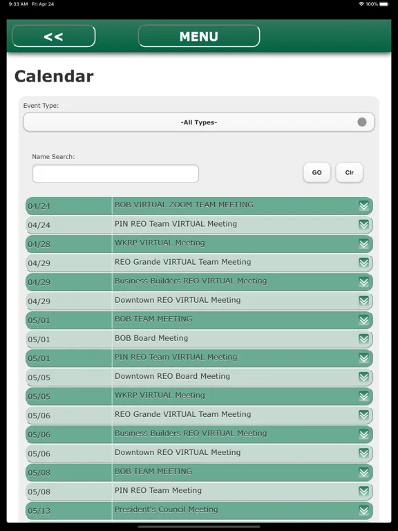 Referral Excellence iPad  Screenshots