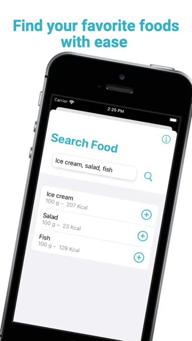 ภาพหน้าจอของ iCalories: Your Food Diary