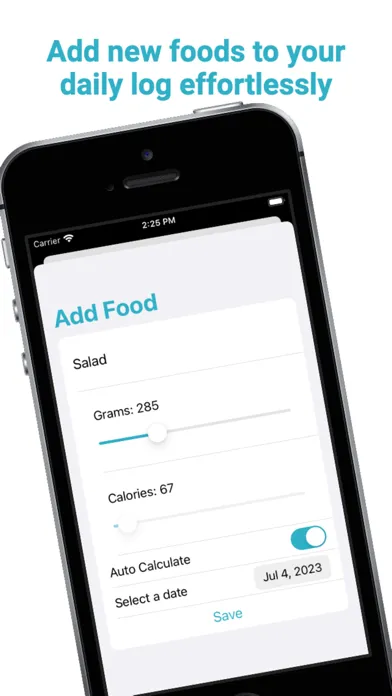 ภาพหน้าจอของ iCalories: Your Food Diary