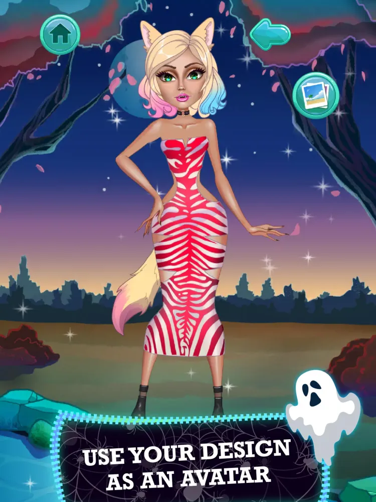 ภาพหน้าจอของ Halloween Makeup